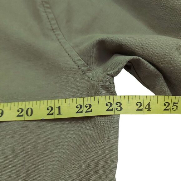 Trouve Hooded Utility Jacket Womens Small Green Oversized Full Zip Cotton - Picture 10 of 13